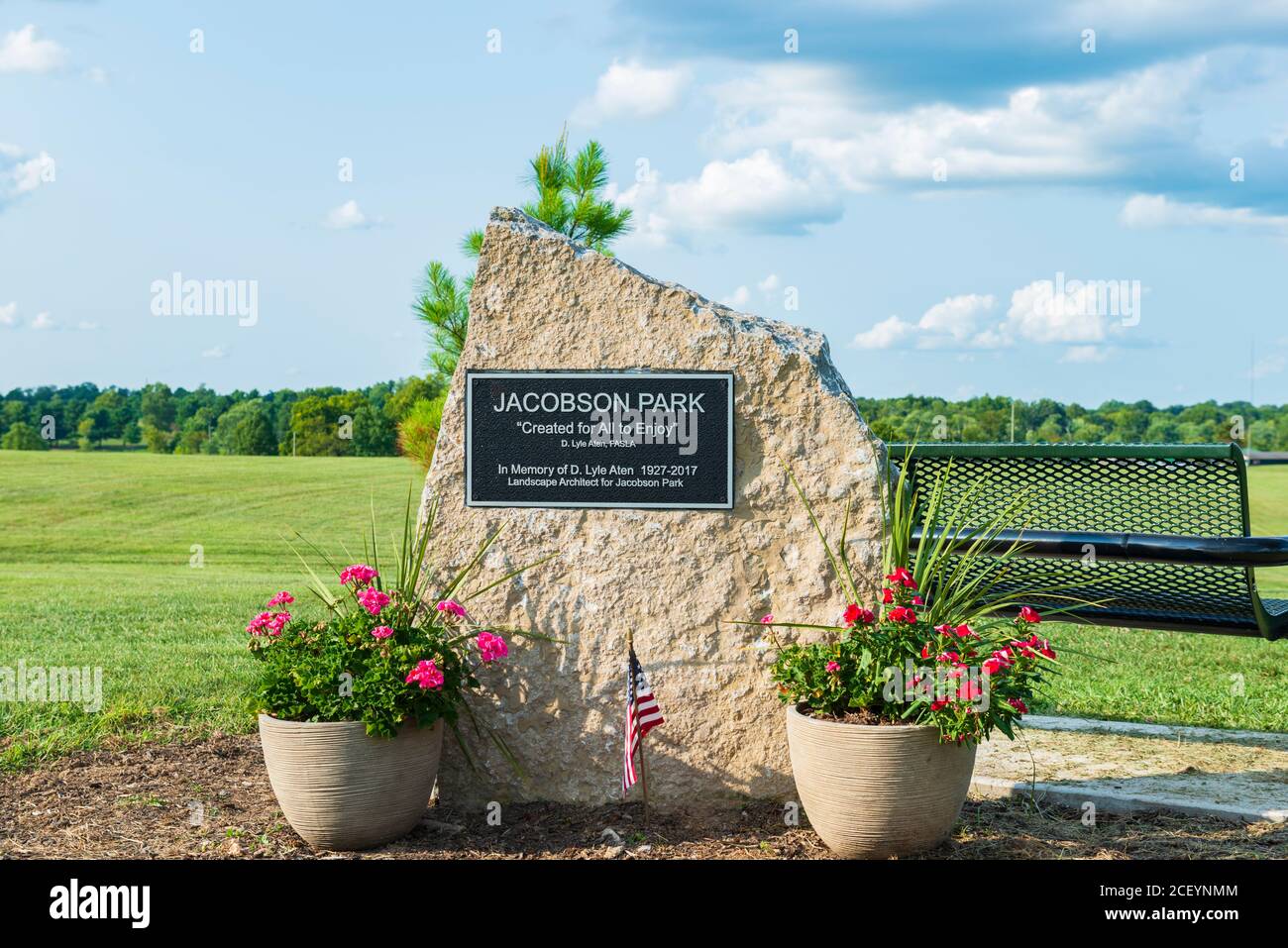 Jacobson Park in Lexington Kentucky Stockfoto