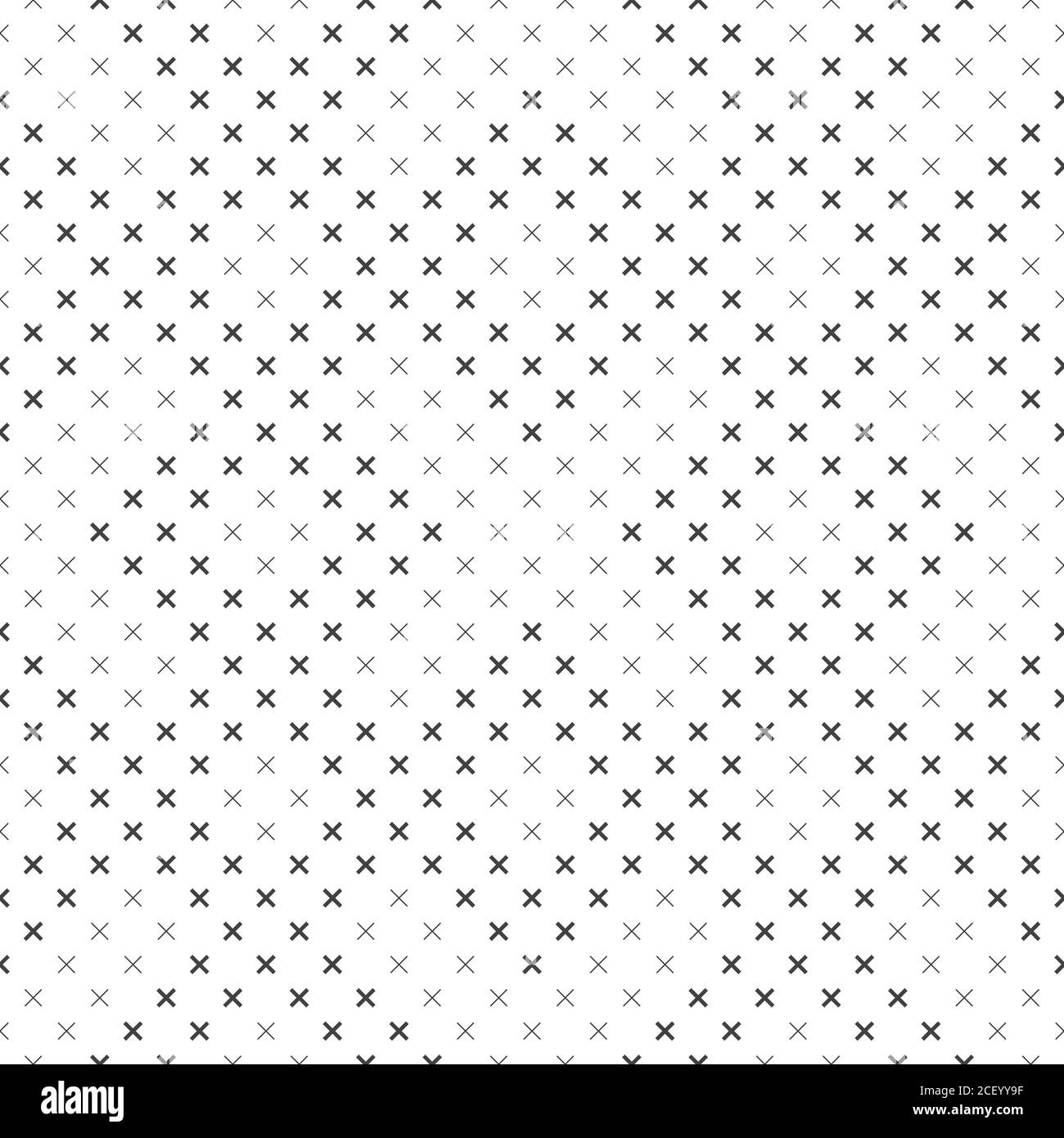 Nahtloses Muster. Abstraktes Geschenkpapier. Moderne, stylische Textur. Regelmäßig wiederholende geometrische Fliesen mit kleinen Kreuzen. Vektorelement von Stock Vektor