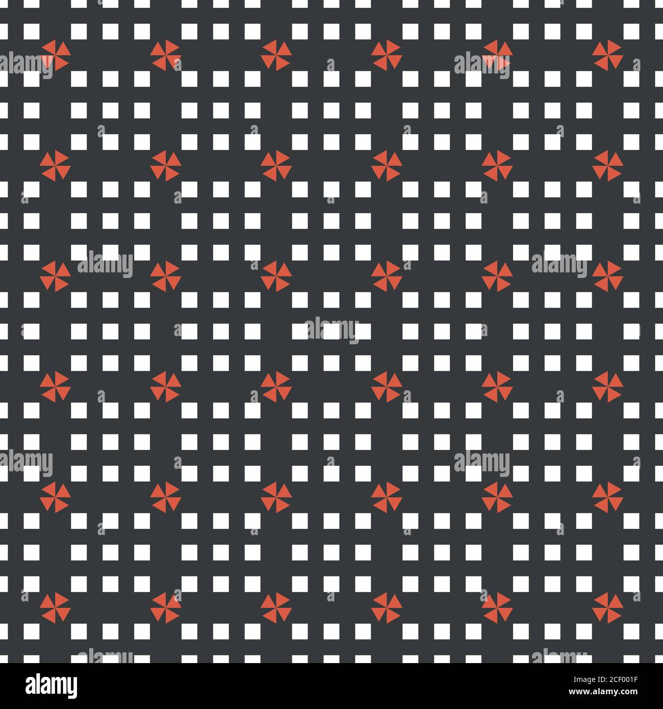 Nahtloses Muster. Wiederholende moderne geometrische Textur, bestehend aus Kreuzen, Quadraten. Vektor-Element des grafischen Designs Stock Vektor
