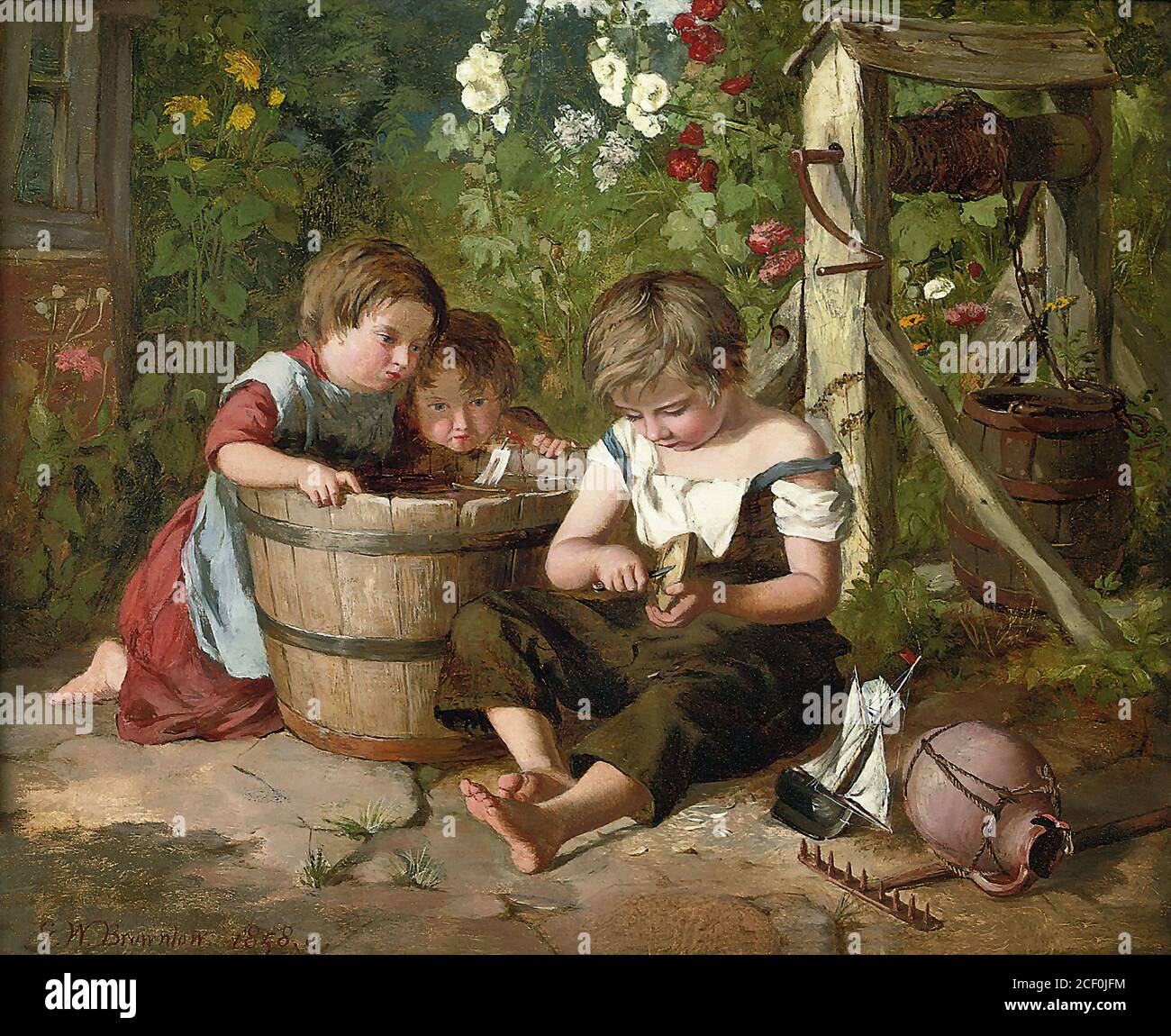 Brownlow George Washington - die frühen Tage von Captain Cook - British School - 19. Jahrhundert Stockfoto