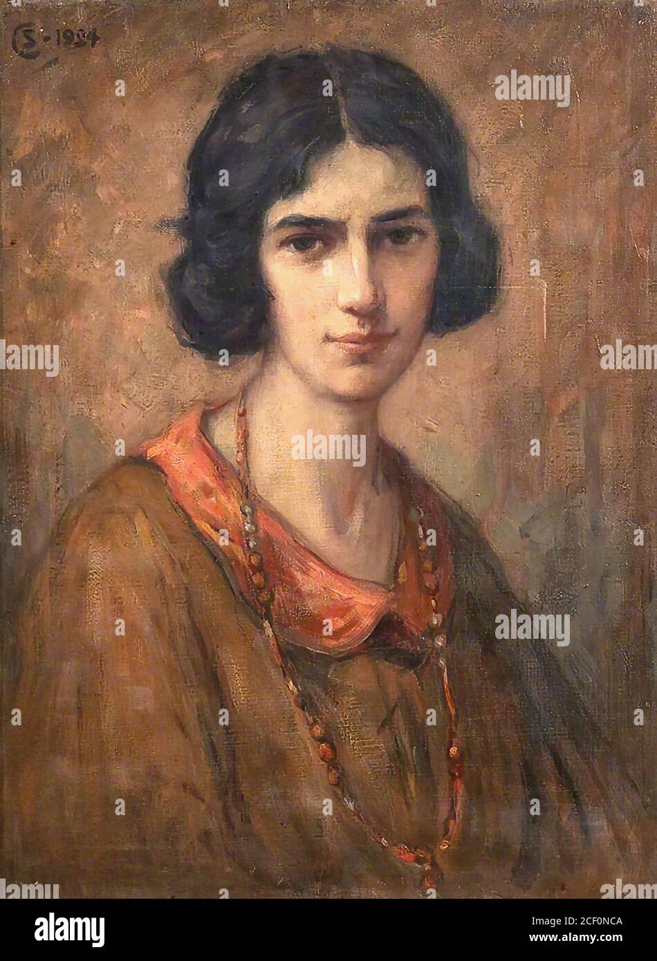 Carmichael Stewart - Portrait of a Lady - British School - 19. Jahrhundert Stockfoto