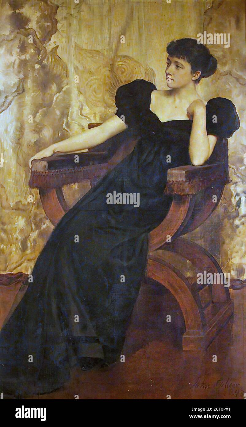 Collier John - Portrait einer unbekannten Frau - Britisch Schule - 19. Jahrhundert Stockfoto