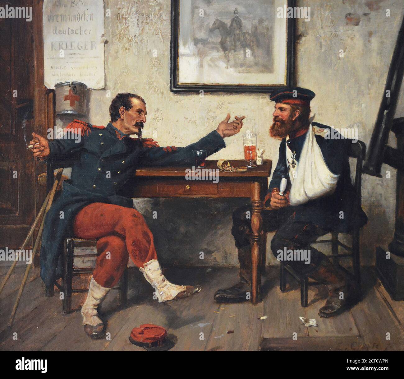 Crofts Ernest - nach dem französisch-preußischen Krieg - British School - 19. Jahrhundert Stockfoto