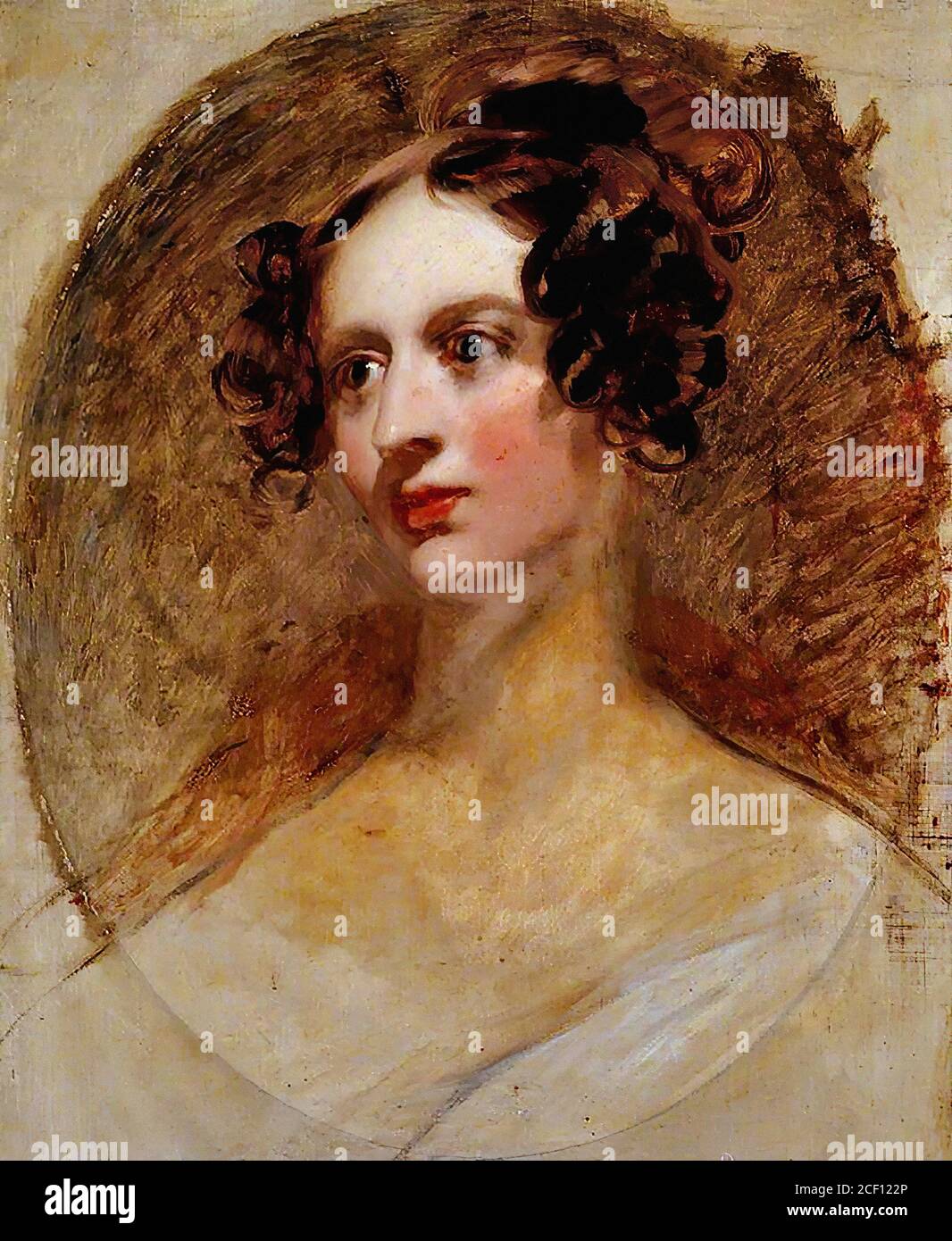 Dyce William - Portrait of a Lady - British School - 19. Jahrhundert Stockfoto