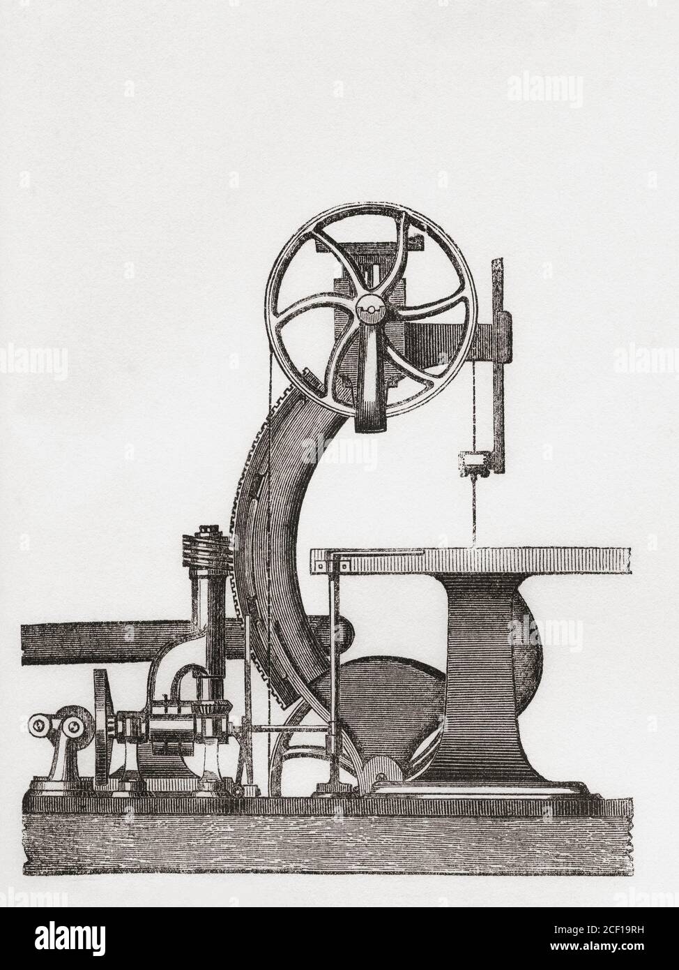 Greenwood und Batleys Band sahen. Aus der National Encyclopedia: A Dictionary of Universal Knowledge, erschienen um 1890 Stockfoto