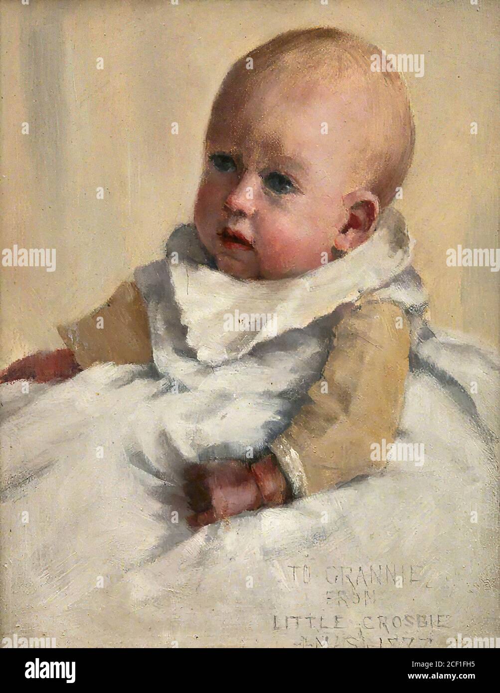 Garstin Norman - Crosbie Garstin as a Baby - Britisch Schule - 19. Jahrhundert Stockfoto