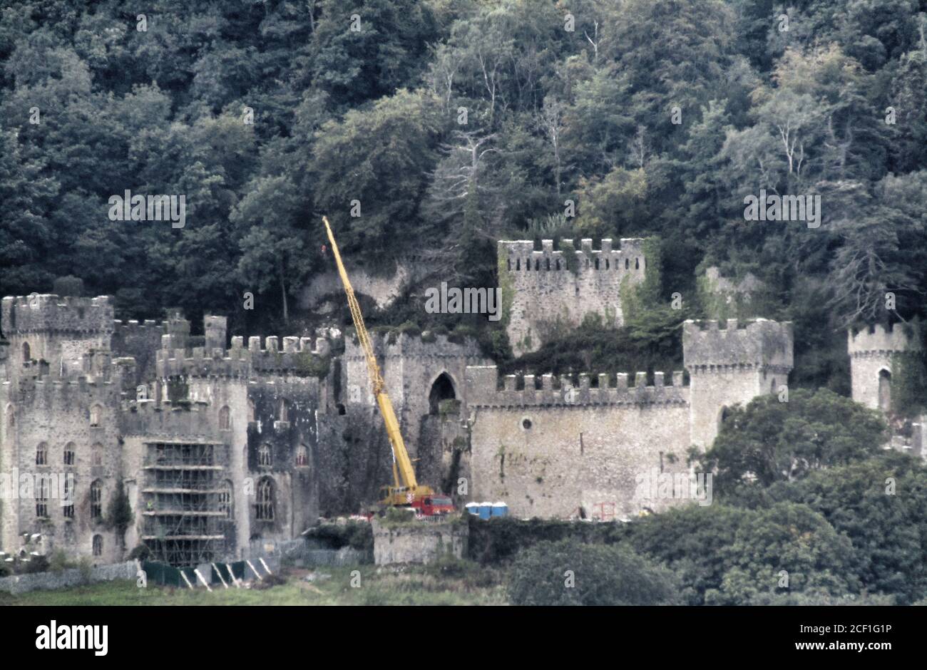 Gwrych Castle wird für den Filmkredit Ian fairbrother/Alamy Stock vorbereitet Fotos Stockfoto