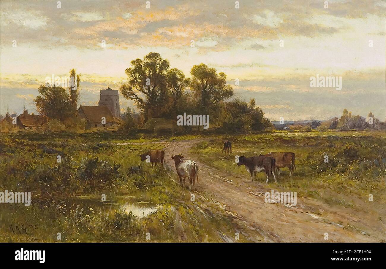 Glendening II Alfred - Titel unbekannt 1 - British School - 19. Jahrhundert Stockfoto