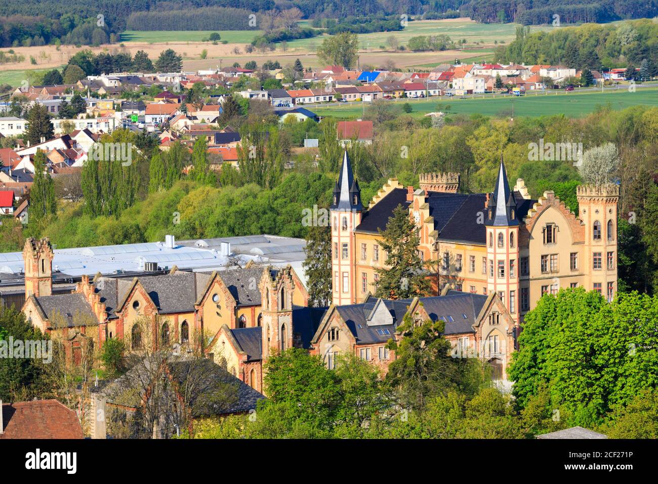 Burg Bzenec in Südmähren, Tschechische Republik. Stockfoto