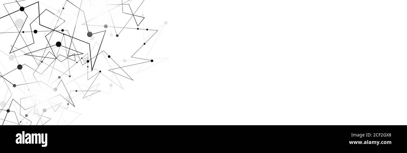 Abstrakt schwarze gebrochene Linien Hintergrund Stockfoto