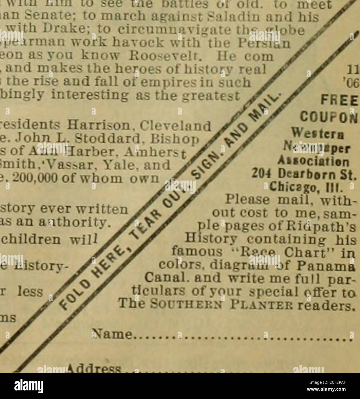 . Der südliche Blumentopf. Geschichte reallving Männer und Frauen, und über sie webt er den Aufstieg und Fall der Reiche in siica faszinierenden Stil, dass die Geschichte wird so absorbingingly interessant wie die reatctot hction, RIDPATHS Geschichte wird stark von Präsidenten Harrisi,„,, unterstützt. .V .^,.,. Und McKinley, Jetferson Davis, Lew Wallace, John L, Stoddard. Bishoi, Lucent, DR,Cuyler, Rabbi Hirsch, Präsidenten von Ann Harber Amher-t LBrown, Dartmouth, Tutts, Trinitv, Bates, Colbv, Smith,?Vas>ar Yal othpr Colleges, und von der Great American People, 200,000 von wem und lieben es. IDPATH wird in der Regel zugegeben Stockfoto