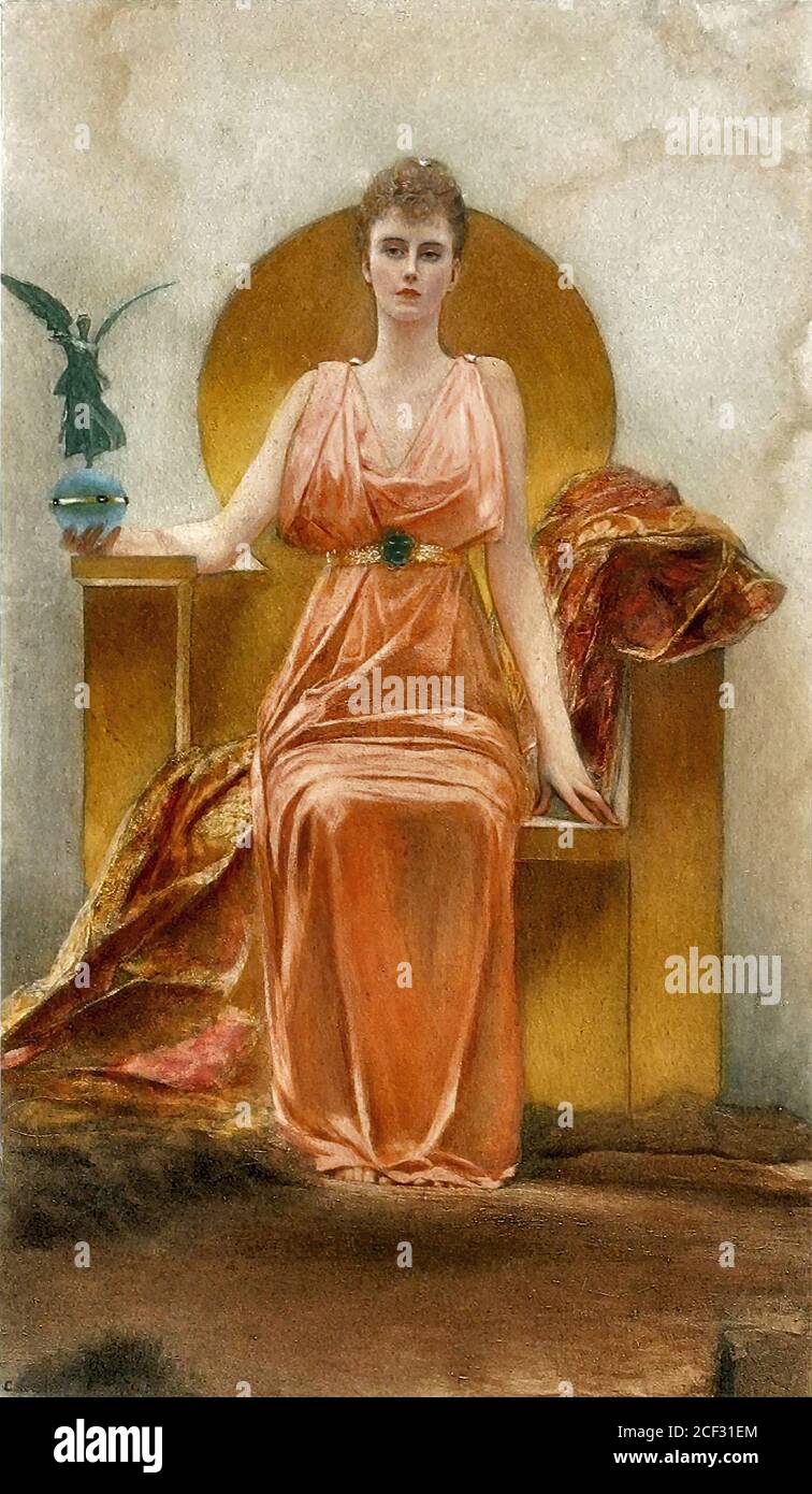 Constant Benjamin - Helene Vincent - Französische Schule - 19 Jahrhundert Stockfoto