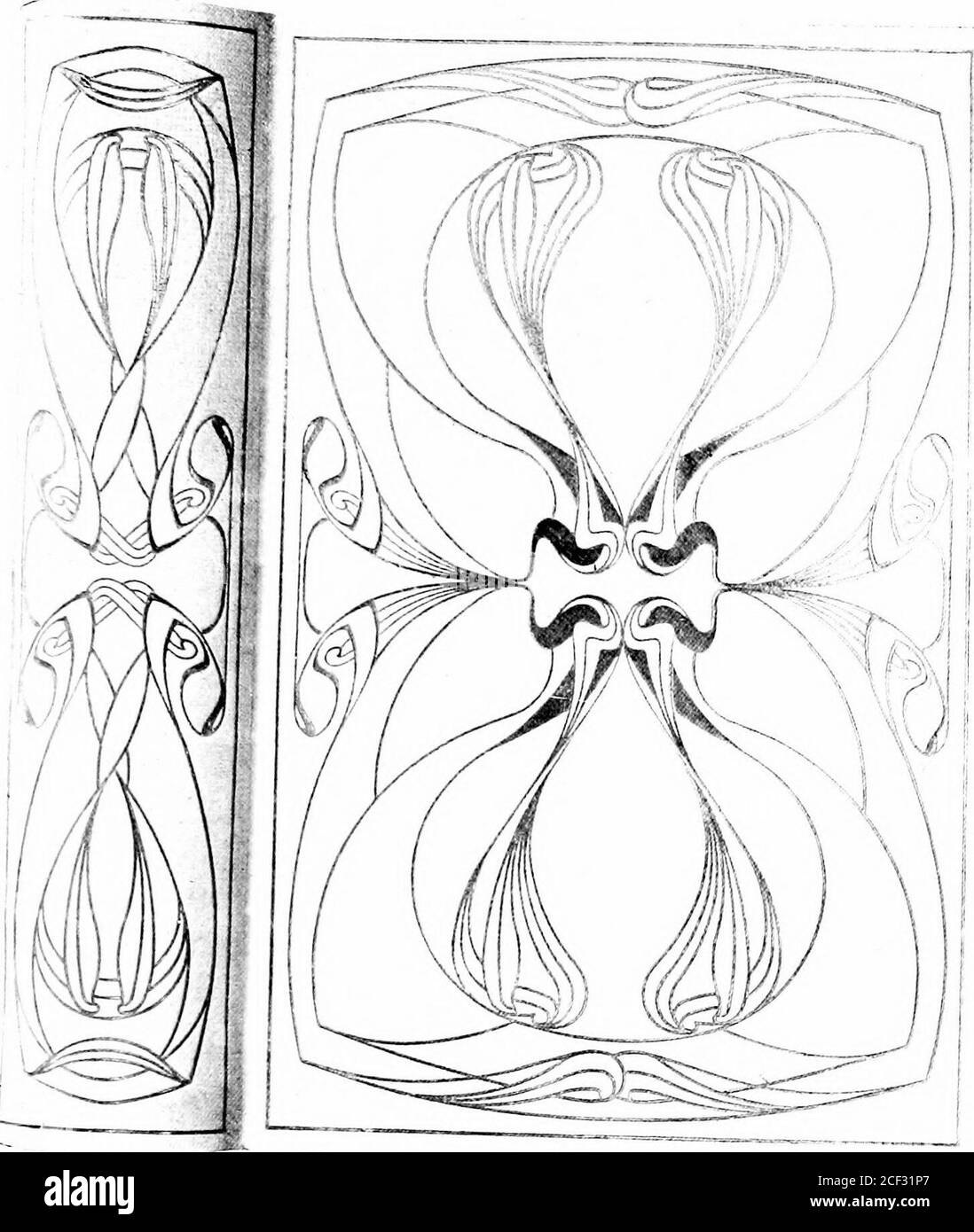 . Moderne Bucheinbände & ihre Designer. Antwerpen Ausstellung von 1885, und das von Ihussels von 1S97, es war er well re])resentecl bsome twent- Bände in dierse Stile, die beau-tiful Designs und feine wcjrkmanship von denen am meisten gerechtfertigt bewundert wurden.unter anderen finedesigns M. P. pjosiiuethos produziert Manbindings mit, was istechnicall) bekannte aspyrographische Ornamentik, Vor allem das Cover von La Dameaiix Camtlias und des Albums präsentierten Tom. .Seguin, der Popularist des Teils von Wotan im al-kiire am Theaterde la Monnaie. ^Vnother ver) cele-briated Bindemittel von Bel-gian nati Stockfoto