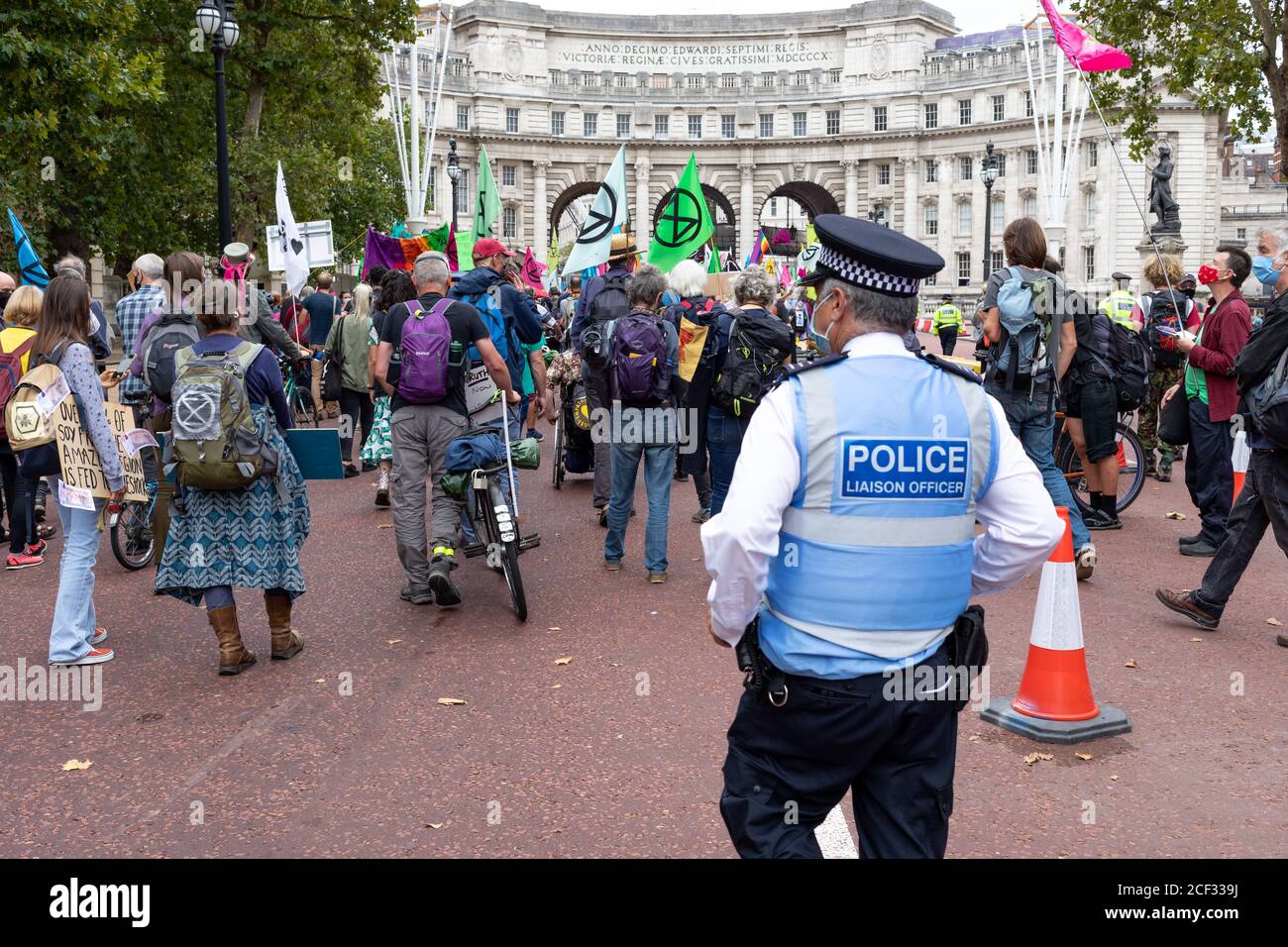 London - 3. September 2020 - Extinction Rebellion Demonstration - Fotograf : Brian Duffy Stockfoto