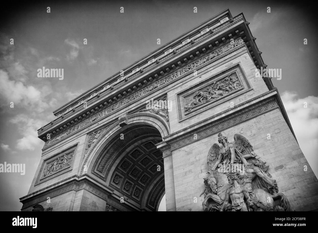 Arc de Triomphe in Paris Frankreich Stockfoto