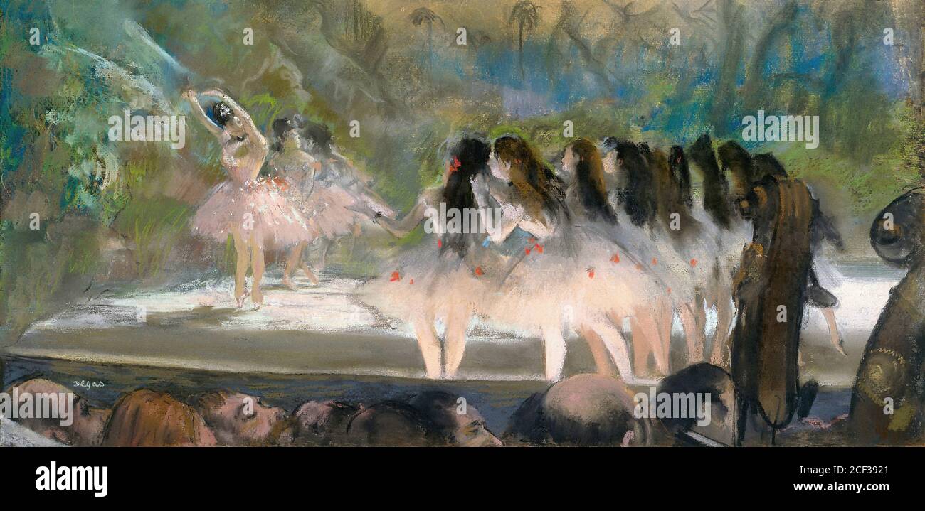 Degas Edgar - Ballett an der Pariser Opéra - Französisch Schule - 19. Jahrhundert Stockfoto