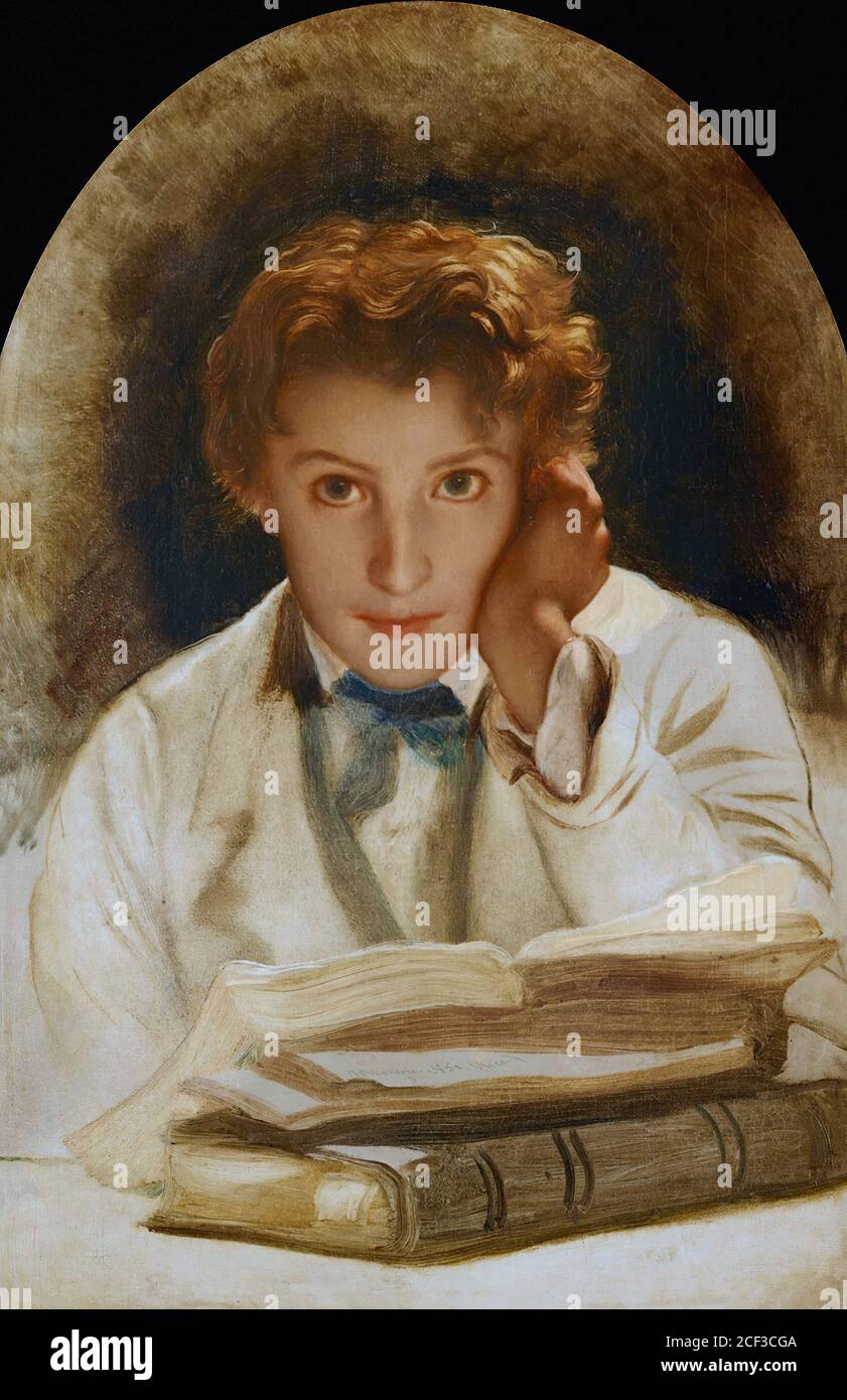 Delaroche Paul - Portrait des Künstlersohnes Joseph Carl Paul Horace Delaroche - Französische Schule - 19. Jahrhundert Stockfoto