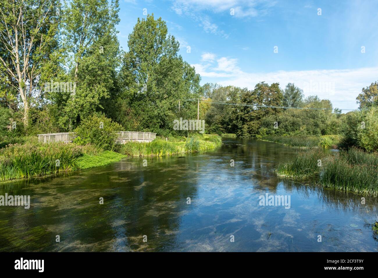 The River Kennet in Hungerford, Berkshire, Großbritannien Stockfoto