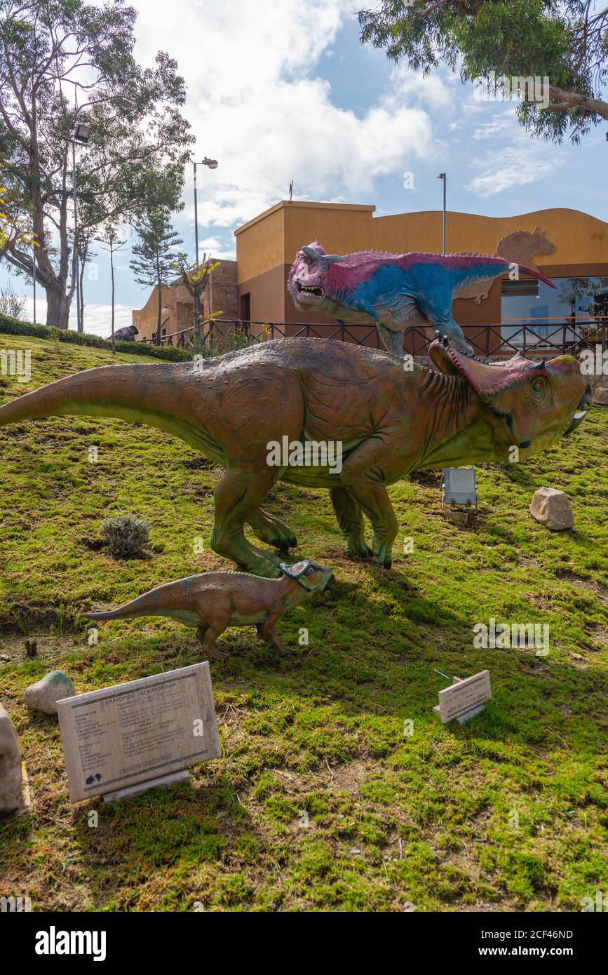 Parque Cretácico in der Nähe von Sucre, Sucre, konstitutionelle Hauptstadt Boliviens, Hauptstadt des Departements Chuquisaca, Bolivien, Lateinamerika Stockfoto