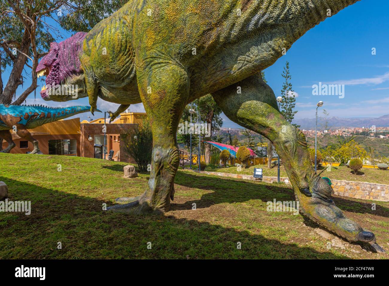 Parque Cretácico in der Nähe von Sucre, Sucre, konstitutionelle Hauptstadt Boliviens, Hauptstadt des Departements Chuquisaca, Bolivien, Lateinamerika Stockfoto