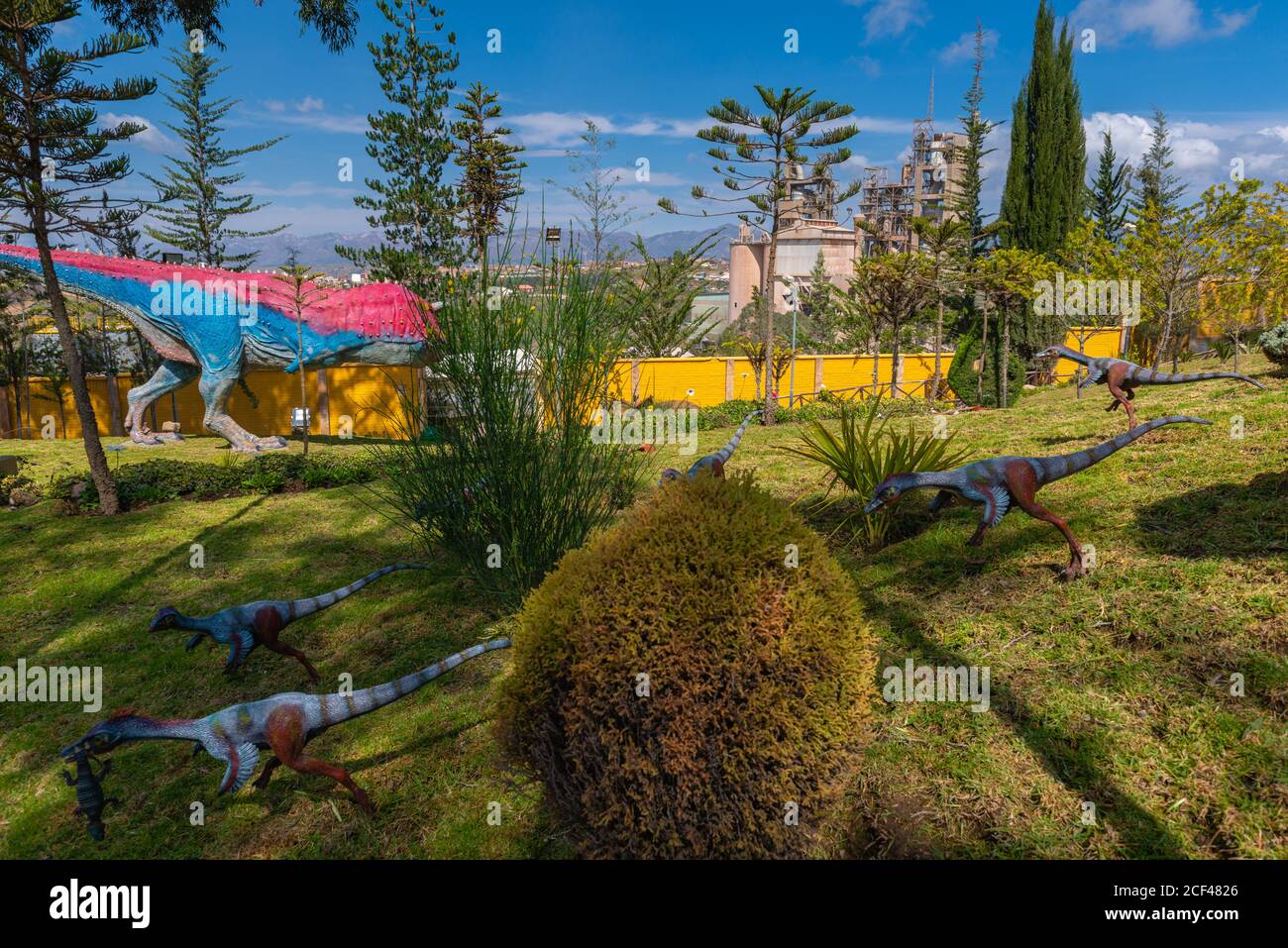 Parque Cretácico in der Nähe von Sucre, Sucre, konstitutionelle Hauptstadt Boliviens, Hauptstadt des Departements Chuquisaca, Bolivien, Lateinamerika Stockfoto
