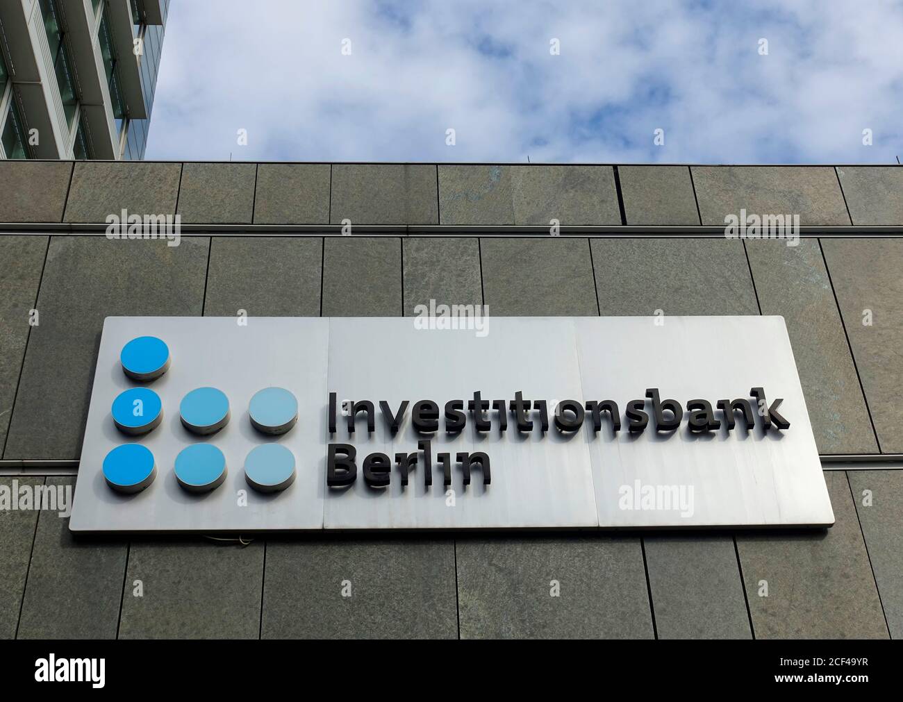 Die Investitionsbank Berlin (IBB) ist eine Entwicklungsbank und zentrale Promotion institut des Landes Berlin Stockfoto