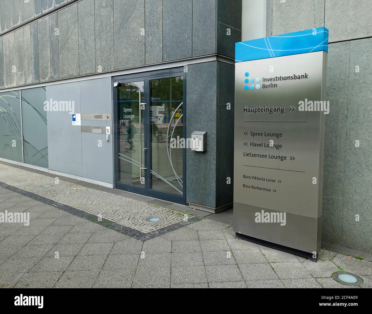 Die Investitionsbank Berlin (IBB) ist eine Entwicklungsbank und zentrale Promotion institut des Landes Berlin Stockfoto