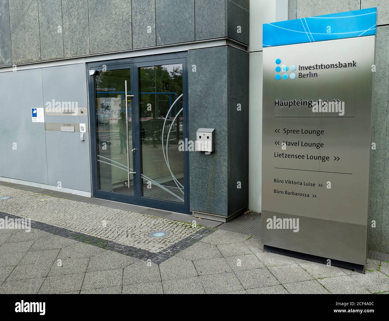 Die Investitionsbank Berlin (IBB) ist eine Entwicklungsbank und zentrale Promotion institut des Landes Berlin Stockfoto