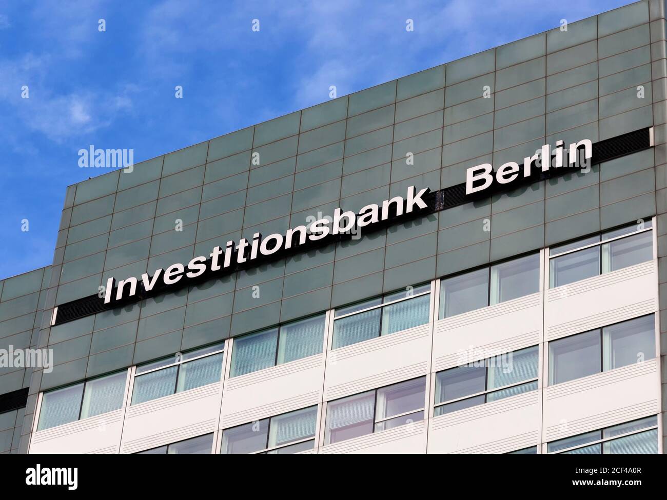 Die Investitionsbank Berlin (IBB) ist eine Entwicklungsbank und zentrale Promotion institut des Landes Berlin Stockfoto