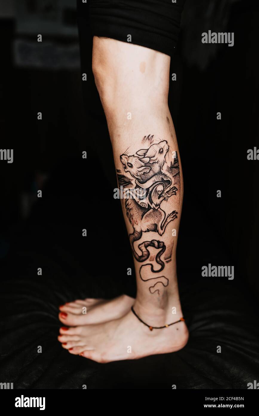 Monster Tattoo Stockfotos Und Bilder Kaufen Alamy