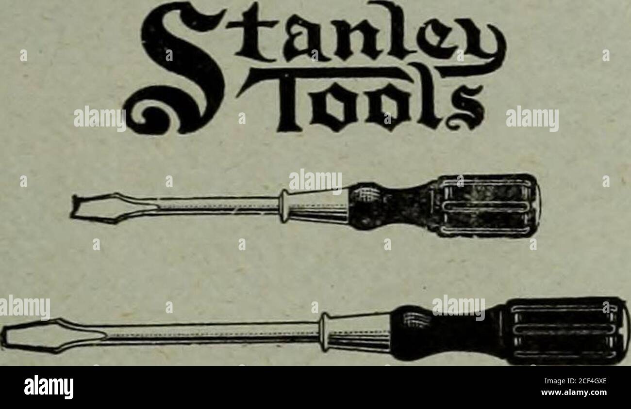 . Hardware-Merchandising März-Juni 1919. Schreiben Sie für Katalog T. F. SHURLY CO., LTD St. Catharines, Ont.. HURWOODSCREW TREIBER unübertroffen für Festigkeit und Haltbarkeit.Klinge, Schaft und Hand sind aus einem Stück Stahl.die Klingen sind fein gehärtet und gut verarbeitet.die Griffe sind poliert und schwarz gebeizt.viele Stile und Größen, aus denen Sie Ihren Bestand auswählen. HURWOOD SCHRAUBENDREHER WERDEN IN UNSEREN KANADISCHEN WERKEN hergestellt Stanley Rule SC Level Co, New Britain, Conn. U.S.A. Canadian Representatives: A. MacFarlane & Co., Ltd.Montreal, Canada REFRIGERATORSSCREEN TÜREN und FENSTER das warme Wetter wird bald h sein Stockfoto