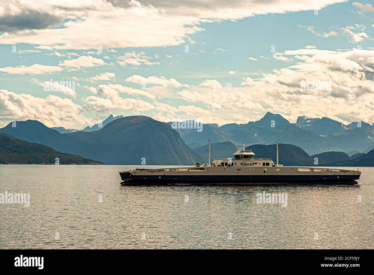 Im Midfjord bei Molde, Norwegen Stockfoto