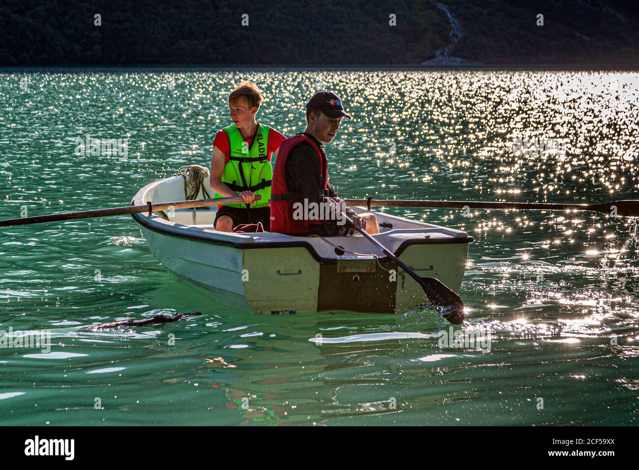 Lovatnet-See bei Stryn, Norwegen Stockfoto