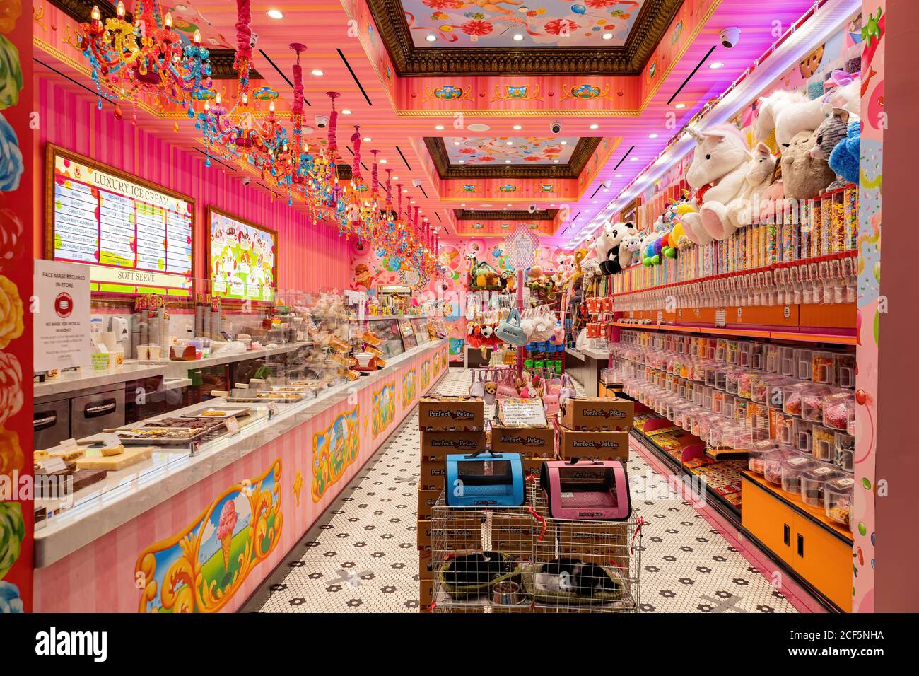 Las Vegas, SEP 1, 2020 - interessante bunte Sloan's Ice Cream Store Stockfoto