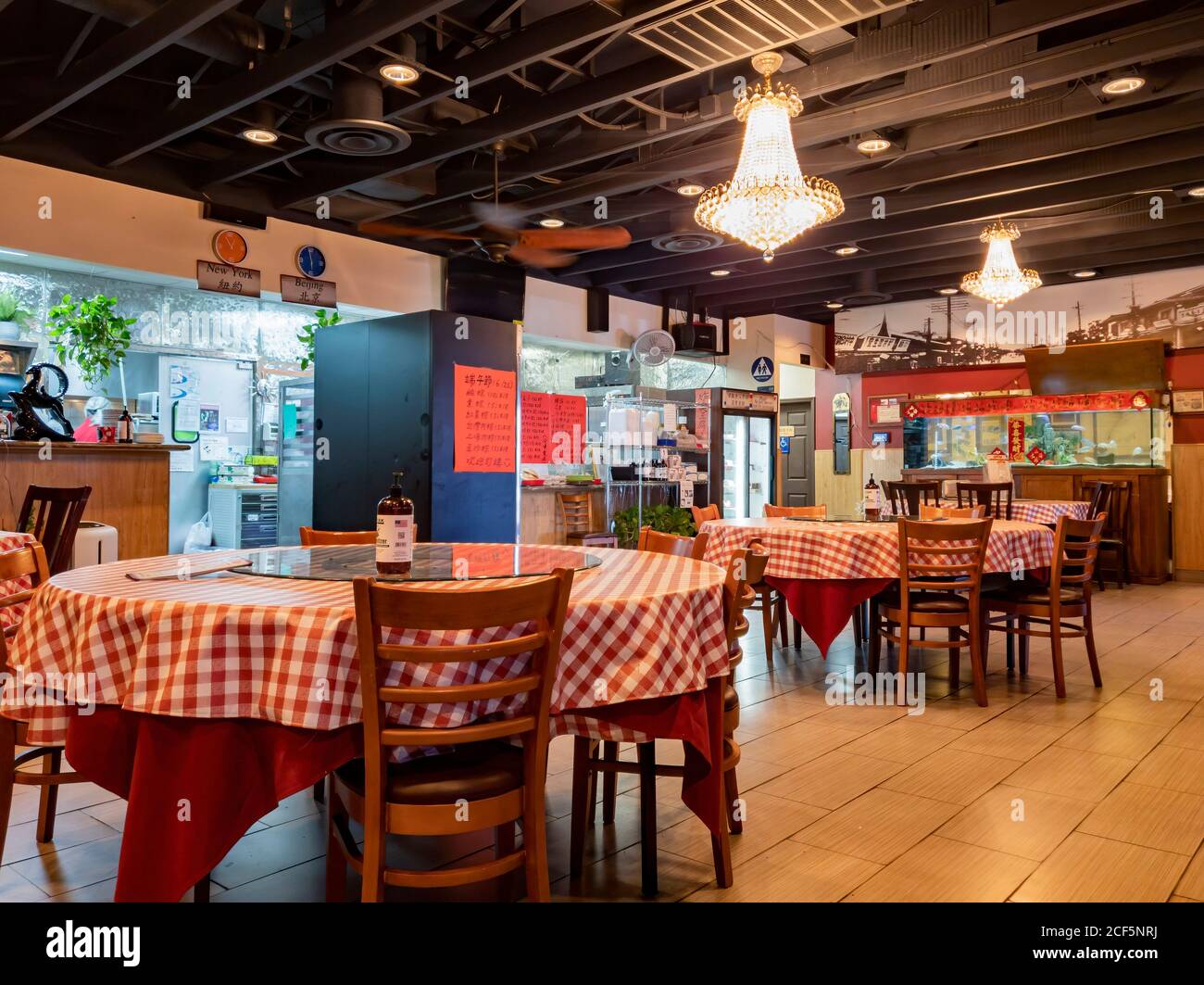 Las Vegas, 30. AUG 2020 - Innenansicht eines Restaurants im taiwanesischen Stil Stockfoto