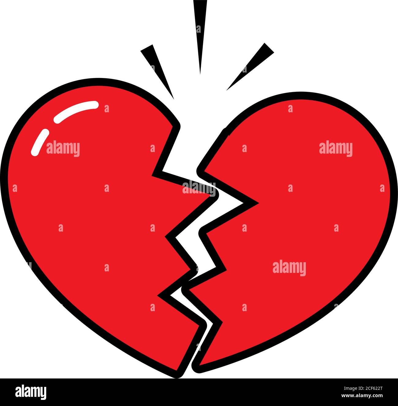 Gebrochenes Herz Aufkleber Stockfotos Und Bilder Kaufen Alamy