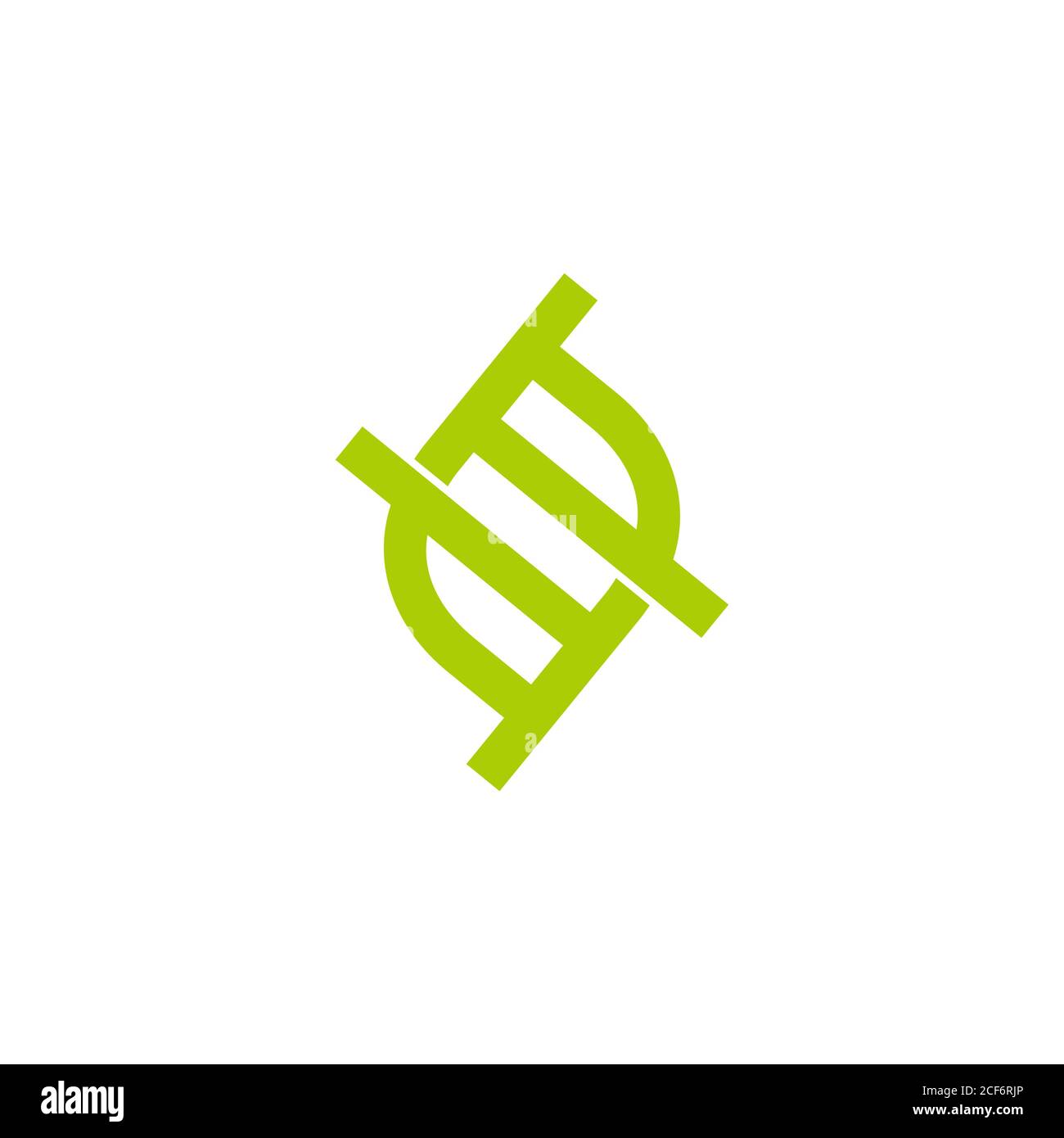 Einfache geometrische Blatt Symbol, überlappende Linie Design Logo Vektor Stock Vektor