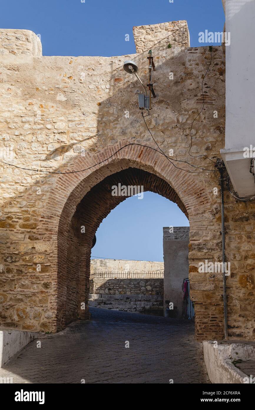 Stadt typisch arabische Architektur. Details, Türen, Fenster Stockfoto