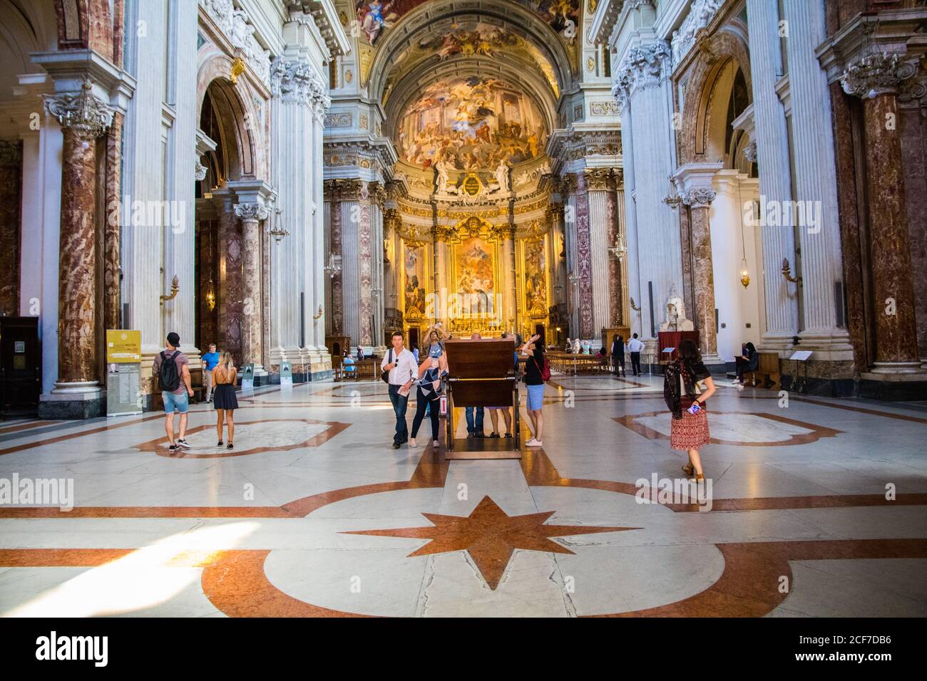 Chiesa di Sant Ignazio Di Loyola in Rom Italien Stockfoto