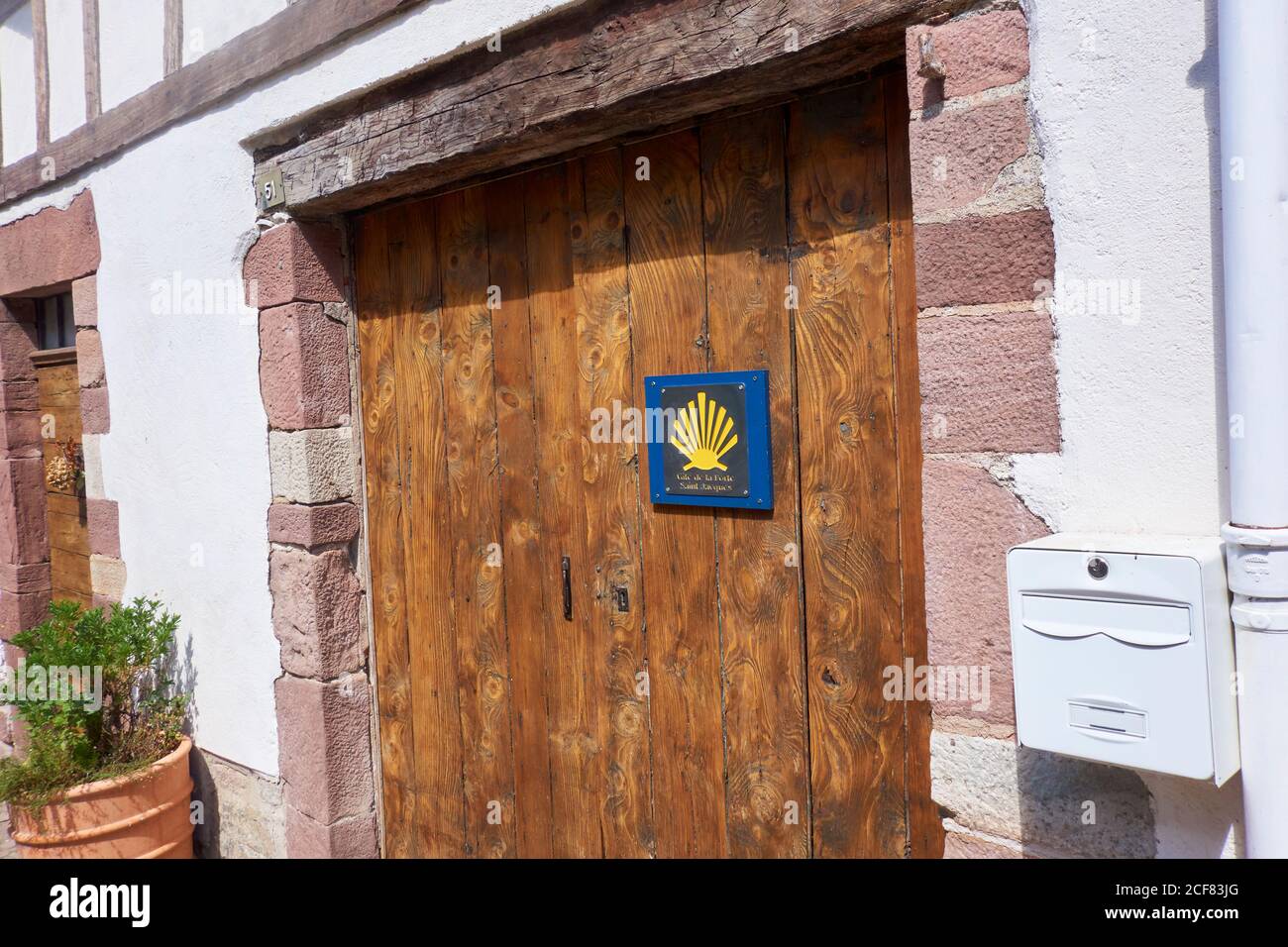 Gite de la porte Saint James. Saint Jean Pied de Port. Baskenland. Frankreich Stockfoto