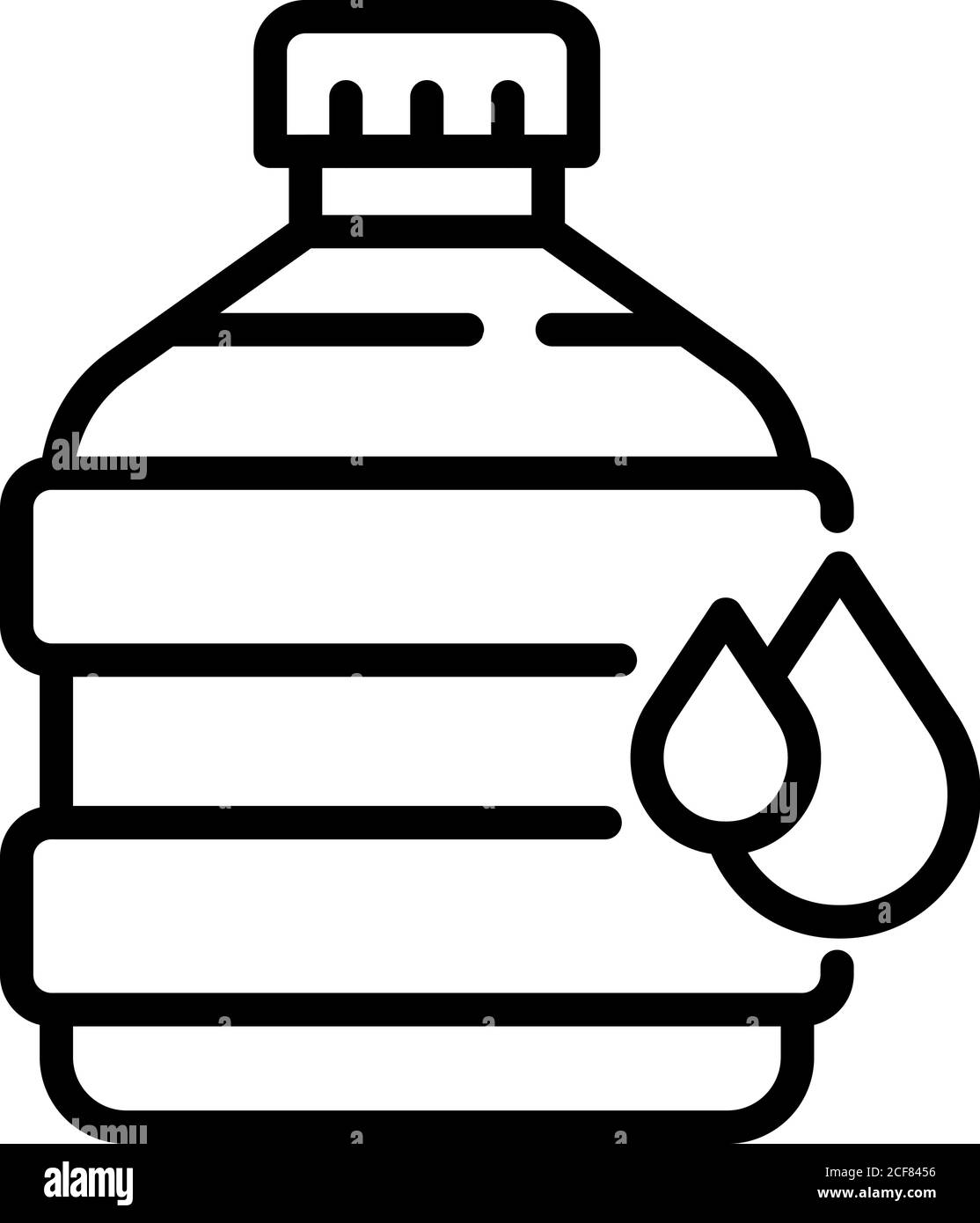 Büro Wasserflasche Symbol, outline Style Stock Vektor