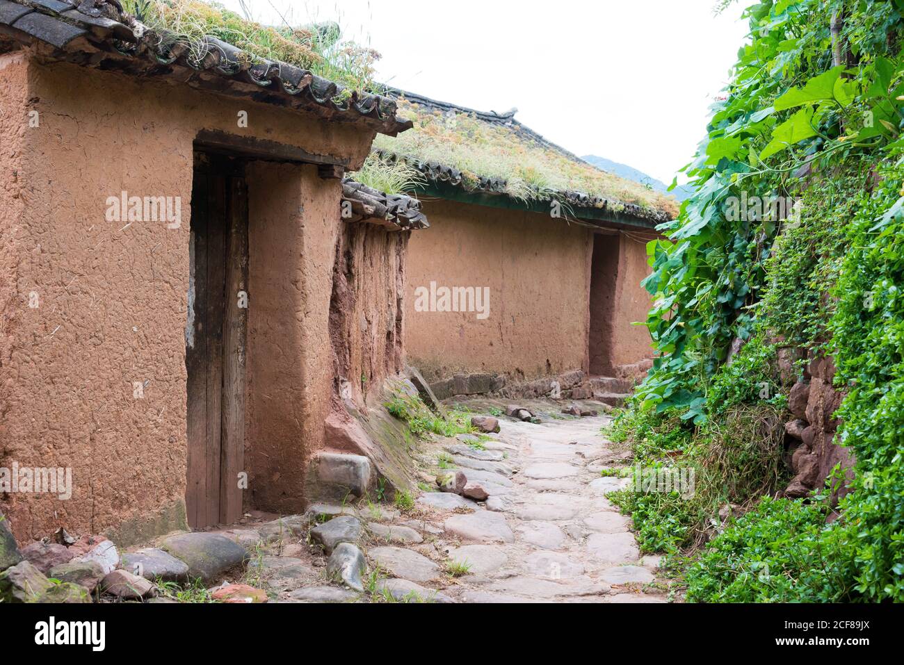 YUNNAN, CHINA - Nuodeng Ancient Village. Ein berühmtes Ancient Village von Yunnong, Dali, Yunnan, China. Stockfoto