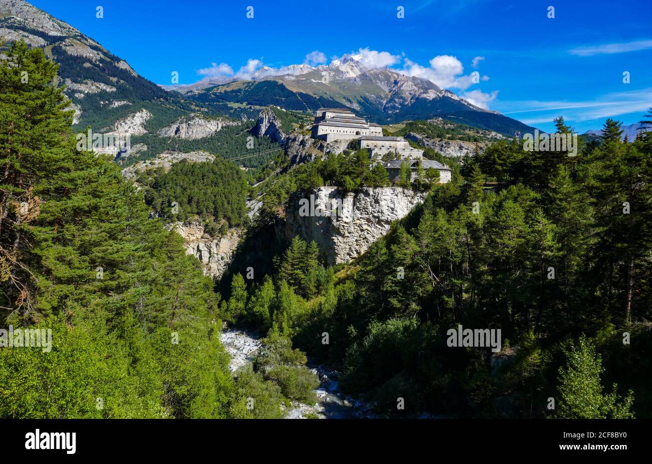 Fort Victor-Emmanuel im Barrière de l'Esseillon, Aussois, Maurriene, Frankreich Stockfoto