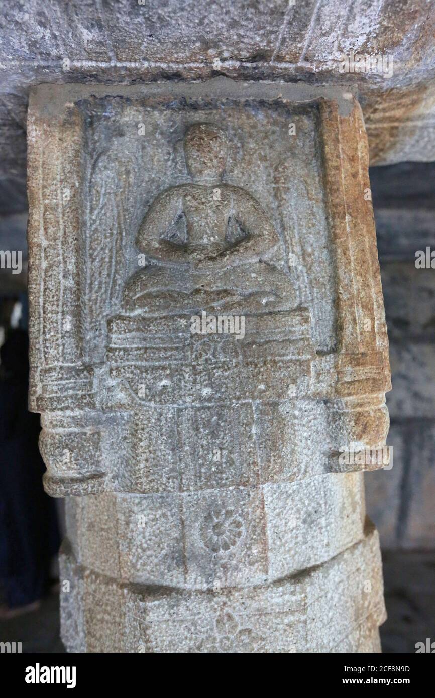 Jain-Tempel, Kidanganad, Sultan Bathery, Kerala, Indien, 13. Jahrhundert, geschütztes Denkmal, Archäologische Übersicht von indien Stockfoto