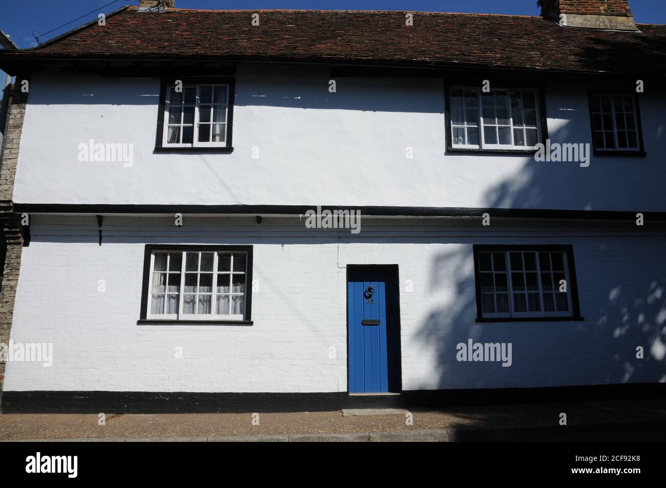 No 51 Old Market Street, Thetford, Norfolk, stammt aus dem 16. Jahrhundert und war früher die gute Frau öffentlichen Haus. Stockfoto