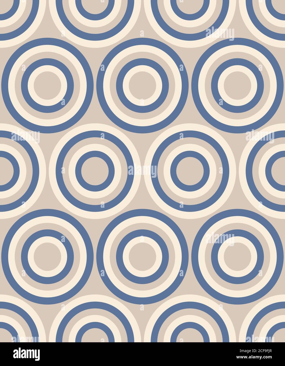 Mode abstrakte geometrische Muster mit Kreisen. Nahtloser Vektorhintergrund. Stock Vektor