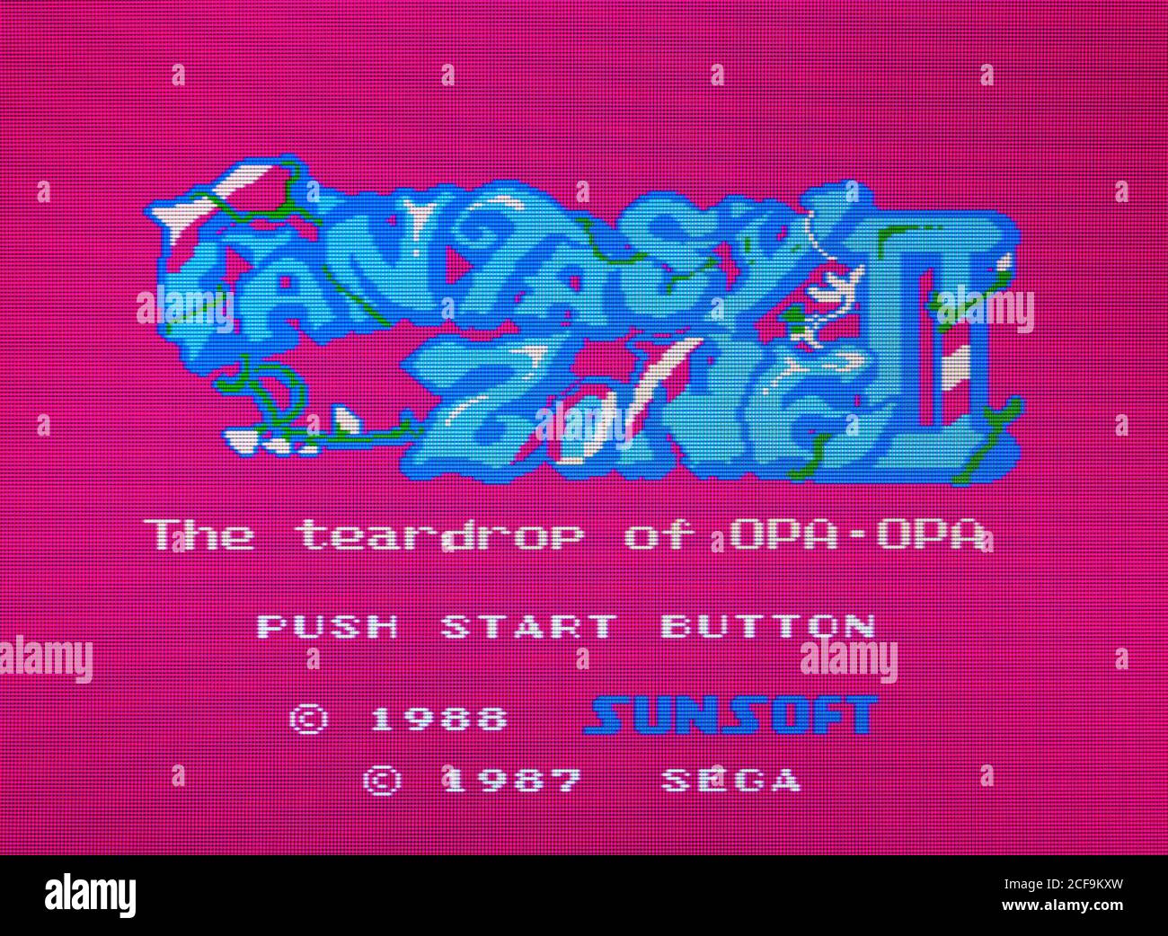 Fantasy Zone II - Nintendo Entertainment System - NES Videogame - nur für redaktionelle Zwecke Stockfoto