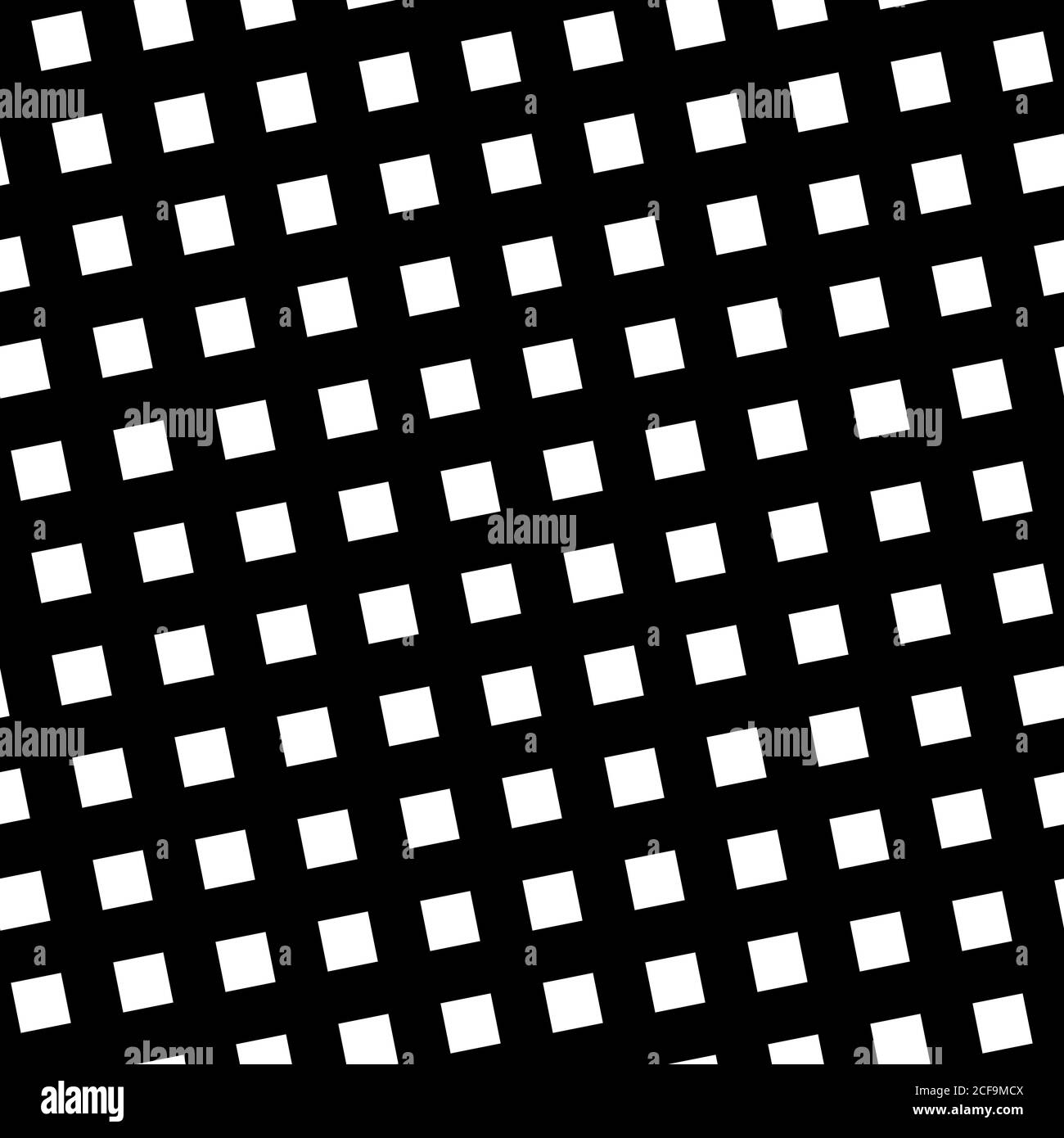 Nahtloses Muster schräg Raster in schwarz und weiß. Abstraktes Retro-Design. Vektorgrafik. Stock Vektor