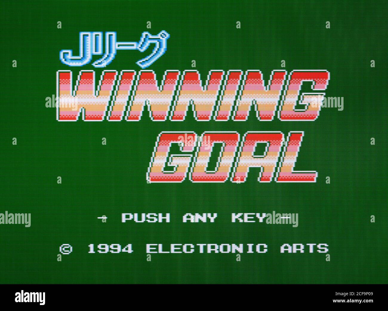 J League Siegtreffer - Nintendo Entertainment System - NES Videospiel – nur für redaktionelle Zwecke Stockfoto