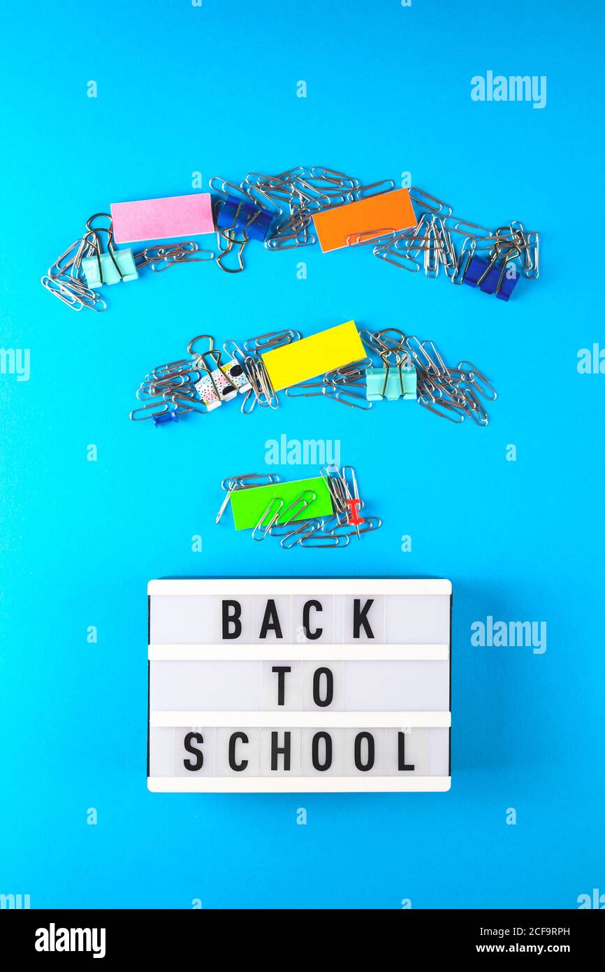 Back to School - Fernstudium während einer Pandemie Stockfoto